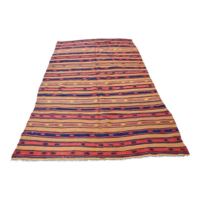 1960s Vintage Anatolian Kilim Rug For Sale