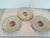 A trio of fine china large dinner plates Made by Hutschenreuther Selb in Bavaria, Germany between 1939 and 1965. These...