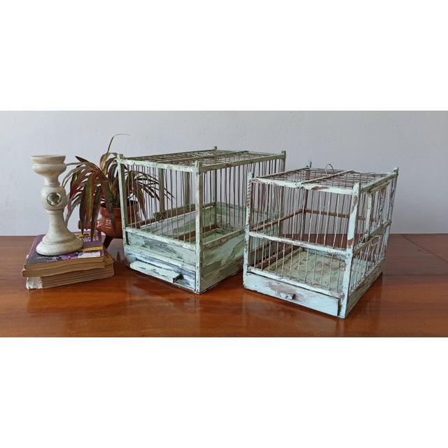 Decorative Cages, 1950s, Set of 2 For Sale - Image 3 of 17
