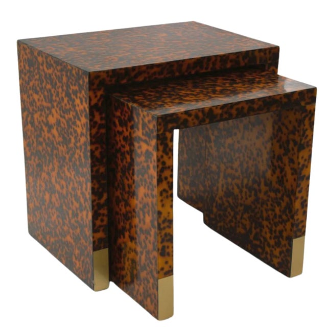 2020s Modern Tortoise Nesting Side Tables - Set of 2 For Sale - Image 5 of 7