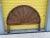 Traditional Faux Bamboo Arch Wooden Wicker King Size Headboard For Sale - Image 3 of 5