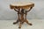 Antique Eastlake Victorian Carved Walnut Marble Top Pedestal Base Parlor Lamp Table with Shaped Top. Circa Late 19th...