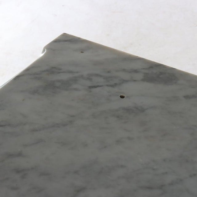 Antique Walnut 3-Drawer Marble Top Commode With Carved Pulls Circa 1890 For Sale - Image 13 of 16