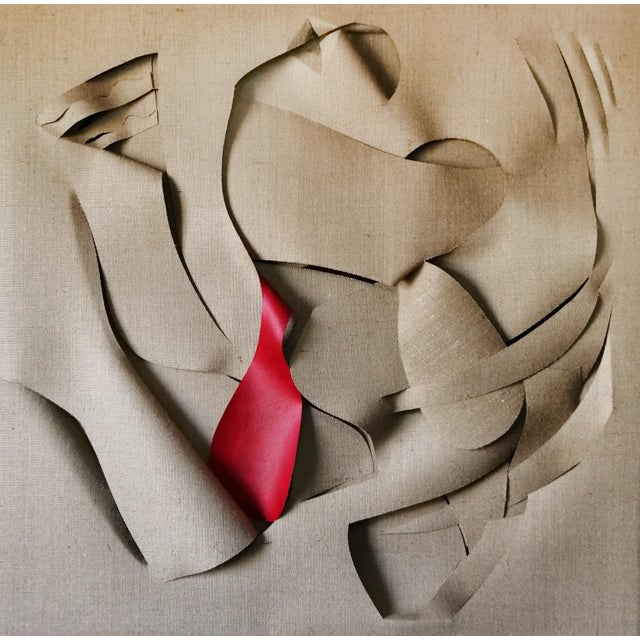 Tt2e1k 2019 canvas cut acrylic 100x100x6 this piece has an attribution mark, i am sure that it is completely authentic and...