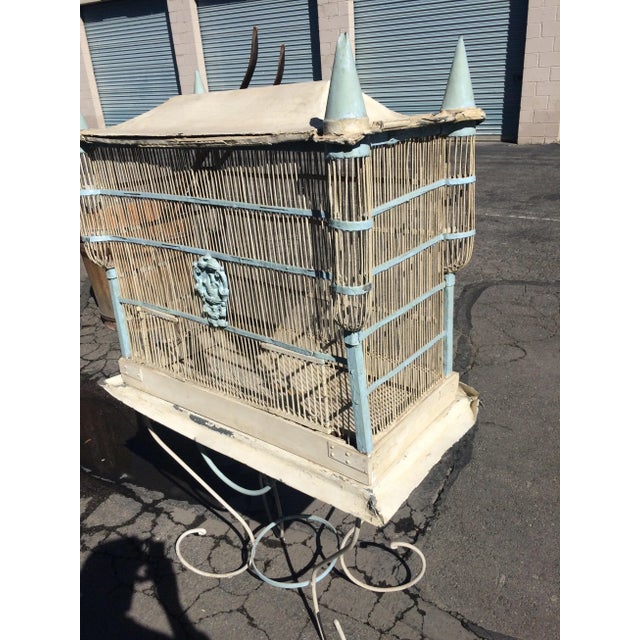 Antique 1880s French Metal Bird Cage For Sale - Image 4 of 6