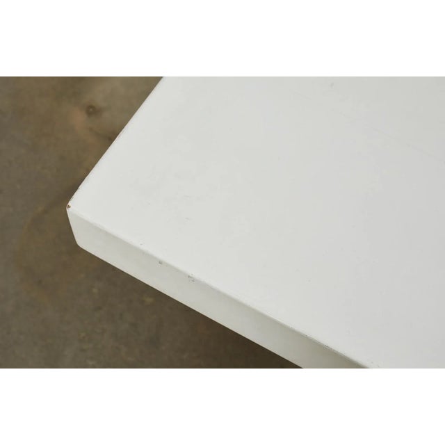 White Christian Audigier Long Courier Lacquered Dining Table For Sale - Image 8 of 13