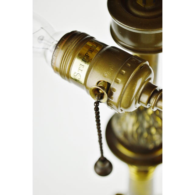 Vintage Brass Double Socket Stiffel Table Lamp Chairish