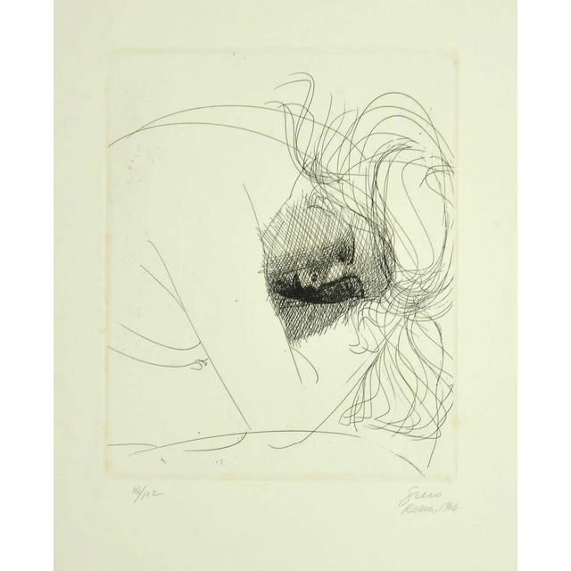 Female Figure - Original Etching by Emilio Greco - 1964 1964 For Sale - Image 3 of 3