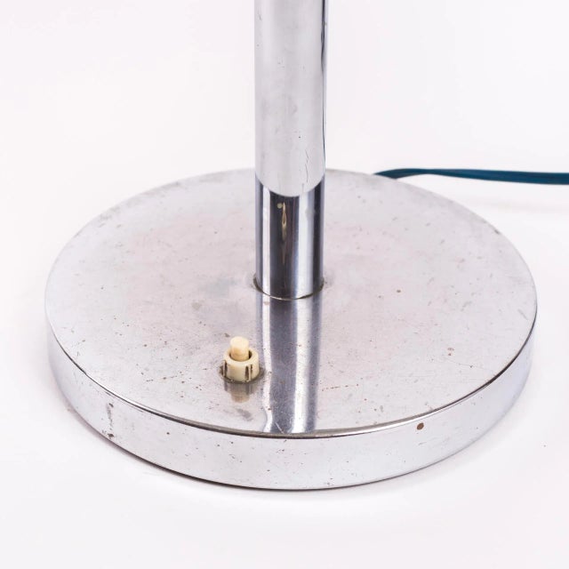 Table Lamp with Hemisphere Shade, Poland, 1960s For Sale - Image 4 of 7