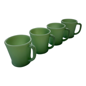 Vintage Fire King Jadeite Mugs Set of 4