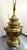 Brass Asian-Style Lamp W/ Faux-Bamboo Side Handles For Sale - Image 4 of 4