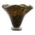 Ruffled Multi-Colored Handkerchief Vase on Pedestal Base For Sale