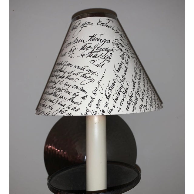 Art Nouveau Vintage Trudie Wright Parchment Paper Single Light Empire Candle Shades For Sale - Image 3 of 13