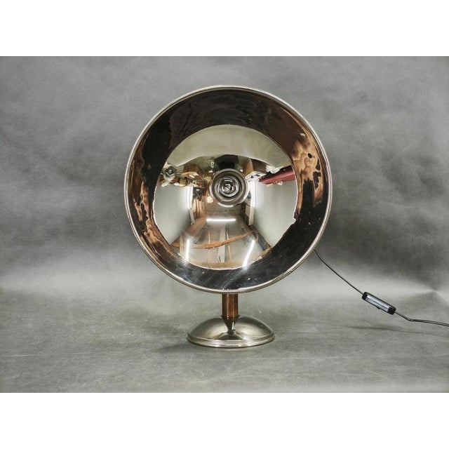 Vintage Bauhaus Chrome Table Lamp with Beech Handle, 1930s For Sale - Image 13 of 15