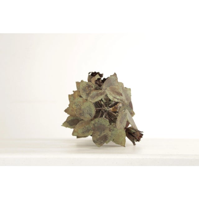 Vintage Brutalist Foliate Plant Iron Sculpture For Sale In Philadelphia - Image 6 of 13