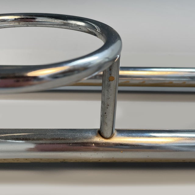 Art Deco Italian Metal Coat Rack, 1930s, Set of 2 For Sale - Image 10 of 11