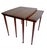 Set of 2 1960s danish modern side tables by møbel intarsia denmark, the smaller integrates seamlessly inside the larger...
