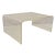 Vintage Mid Century Modern Large 42 x 30 Lucite Waterfall Coffee Table. Item featured is great to refurbish and/or paint....