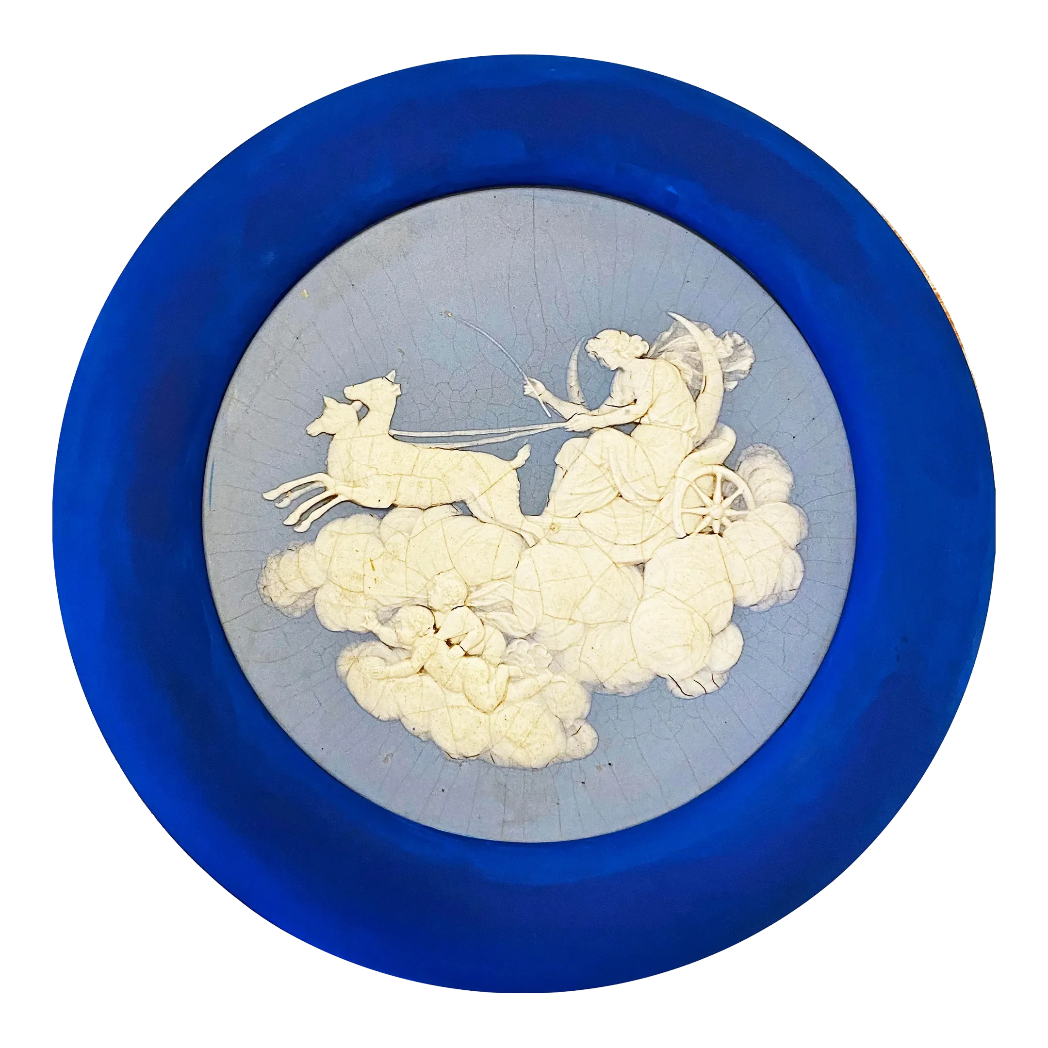 Vintage Wedgewood Ceramic Wall Art Neoclassical Wall Plague Plate