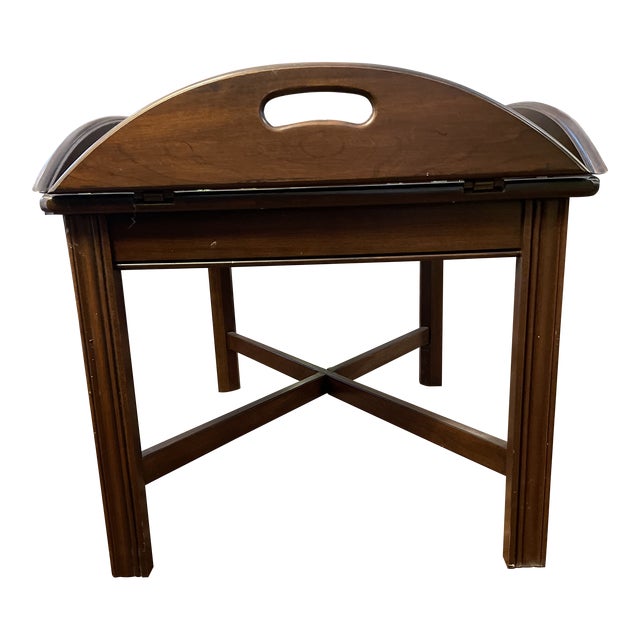 Vintage Ethan Allen Butler's Tray Coffee Table Chairish