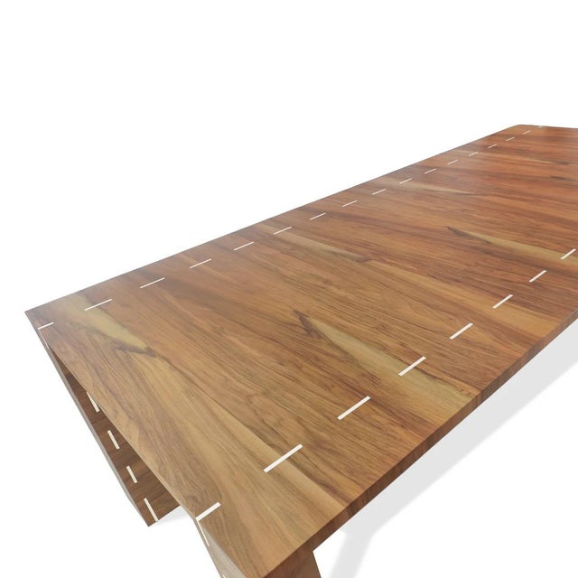 Modern Rosewood Dining Table With Inlay For Sale - Image 9 of 13