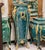 French Louis XV Emerald Green Pedestal With Gilded Bronze Mounts & Hand-Applied Gold Leaf For Sale - Image 4 of 5