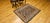 Vintage Persian Malayer Area Rug, Hand-Knotted Wool, Geometric Pattern, 4x4, Navy & Ivory For Sale - Image 4 of 14