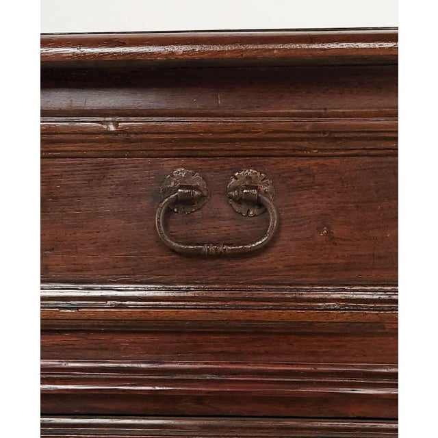 18th or 19th Century Italian or Spanish Baroque Chest in Oak or Elm, Circa 1800 For Sale - Image 4 of 12