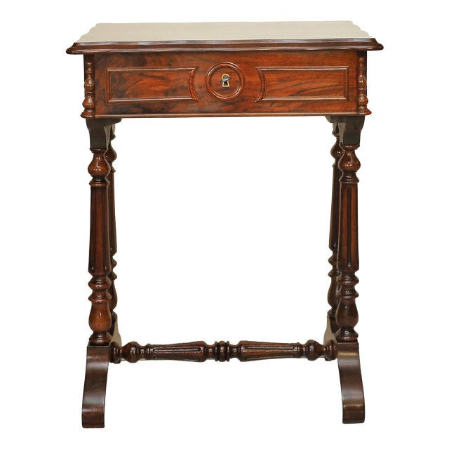 Biedermeier Sewing Table, 1850s For Sale
