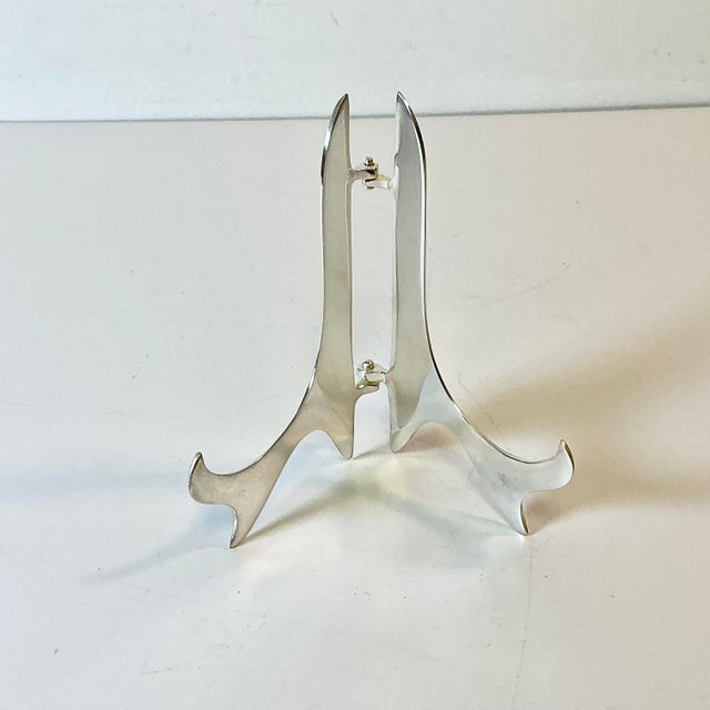 1970s 1970s Vintage Hollywood Regency Boho Chic Silverplate Tabletop Easel. For Sale - Image 5 of 13