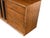 Mid-Century Modern Walnut Credenza With Black Panel Doors Floating Base For Sale In Los Angeles - Image 6 of 16