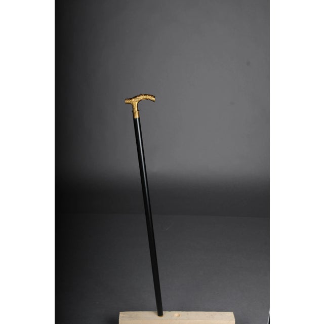 Beautiful, fine Art Nouveau walking stick bronze, gold type 2 High quality French walking stick made of high quality...