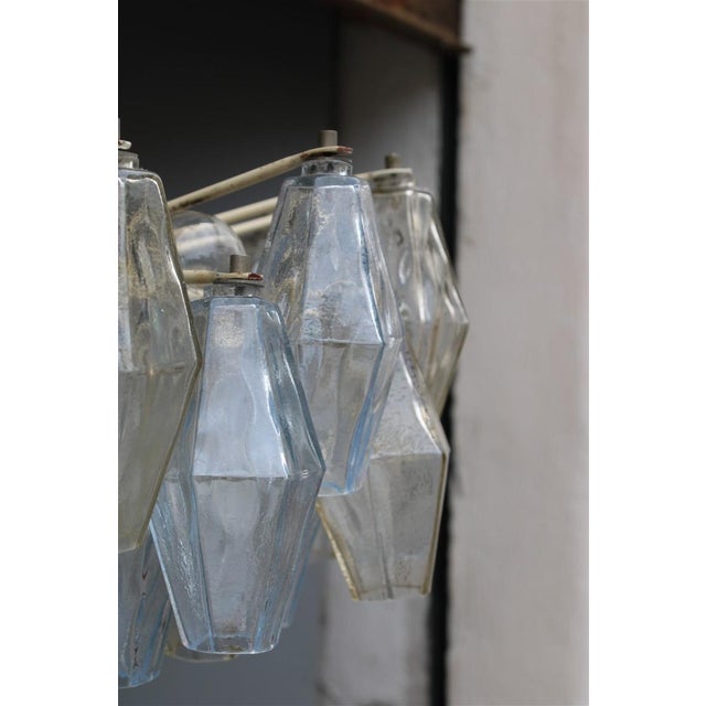 Murano Glass Poliedro Chandelier from Carlo Scarpa, 1950s, in Very Good conditions. Designed 1950 to 1959 This piece has...