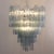 Mid-Century Modern Italian Chandelier in Tronchi Blue Murano Glass, 1980s For Sale - Image 3 of 11