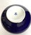 Blue Koransha Porcelain Vase Featuring White Orchids on a Cobalt Blue Ground For Sale - Image 8 of 10