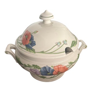 Vintage Villeroy & Boch Amapola Porcelain Soup Tureen For Sale