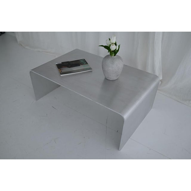 Sculptural Brushed Aluminum Coffee Table by Veliento For Sale - Image 4 of 17