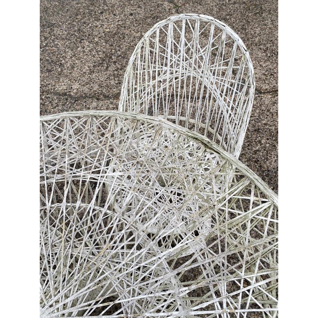 Plastic Vintage Russell Woodard Mid Century Modern Spun Fiberglass Patio Dining Set 5 Pc For Sale - Image 7 of 12