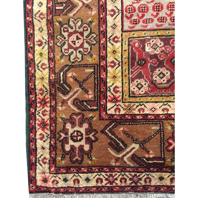 Vintage Turkish Oushak Area Rug 3ft 7inb X 6ft 4in For Sale In New York - Image 6 of 8