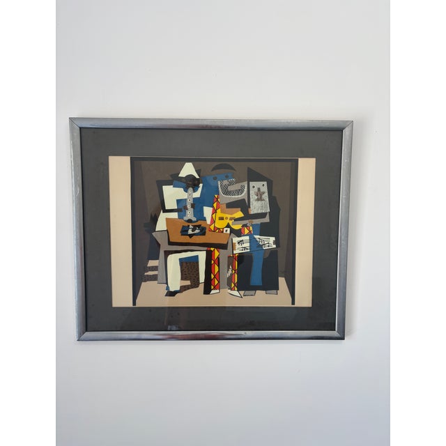 Glass 1960s Old Picasso Print - Framed For Sale - Image 7 of 10