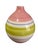Ceramic Vintage Striped Multi Color Ceramic Vase Made in Portugal For Sale - Image 7 of 7