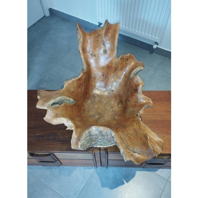 Brutalist Sculptural Wooden Centerpiece, 1970s For Sale - Image 17 of 18