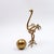 Brass Ostrich Sculpture with Egg, 1970s Animal Sculpture - Vintage Decoration Dimensions: 6 x 9 cm, height: 19 cm...