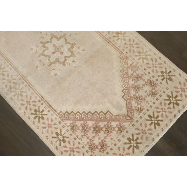 Mid-Century Modern Vintage Zabihi Collection Neutral Moroccan Rug - 2'9" x 5' For Sale - Image 3 of 7