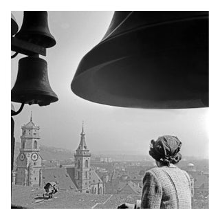 Woman Under the Chimes of City Hall, Stuttgart Germany, 1935 For Sale