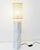Vintage Marble Table Lamp with Raffia Shade For Sale - Image 5 of 13