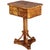 Hollywood Regency Antique Biedermeier Sewing Table in Birch, 1830 For Sale - Image 3 of 18
