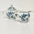 1970s Vintage Japanese Chinoiserie Meissen Blue Danube Creamer & Covered Sugar For Sale - Image 12 of 14