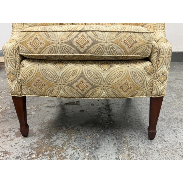 Channel Back Arm Chair, Vintage For Sale - Image 10 of 12
