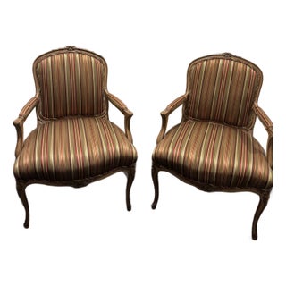 1980s French Accent Chairs - a Pair For Sale